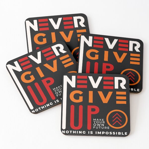 Item preview, Never Give Up, Nothing is Impossible  designed and sold by Alidesignart.