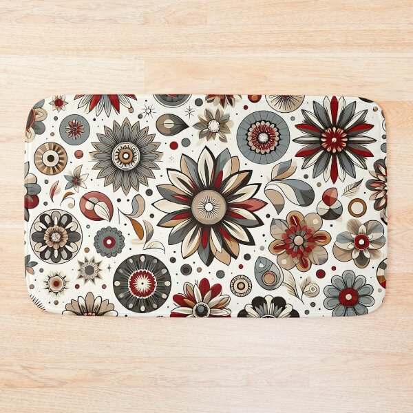 Item preview, Vintage organic flower pattern designed and sold by Haji  Kamora.