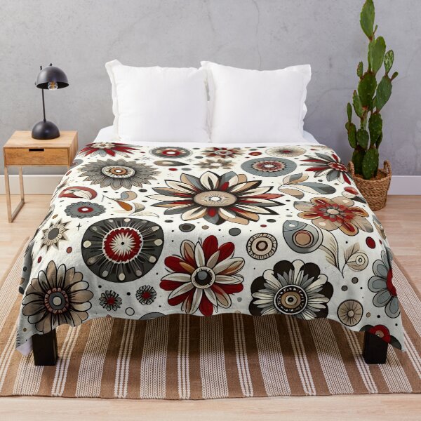 Item preview, Vintage organic flower pattern designed and sold by Haji Kamora.