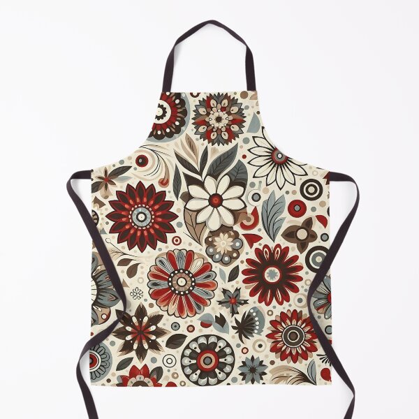 Item preview, Vintage organic flower pattern designed and sold by Haji  Kamora.