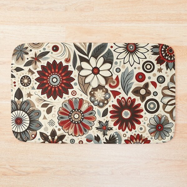 Item preview, Vintage organic flower pattern designed and sold by Haji  Kamora.