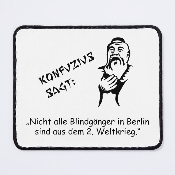 Item preview, Confucius says: Not all duds in Berlin designed and sold by ARTmanhART.