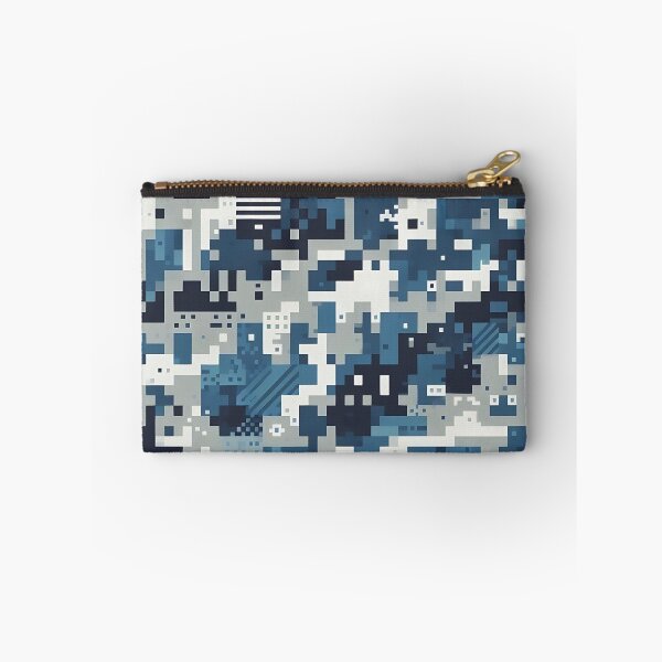 Item preview, Abstract blue pixel pattern designed and sold by Haji  Kamora.