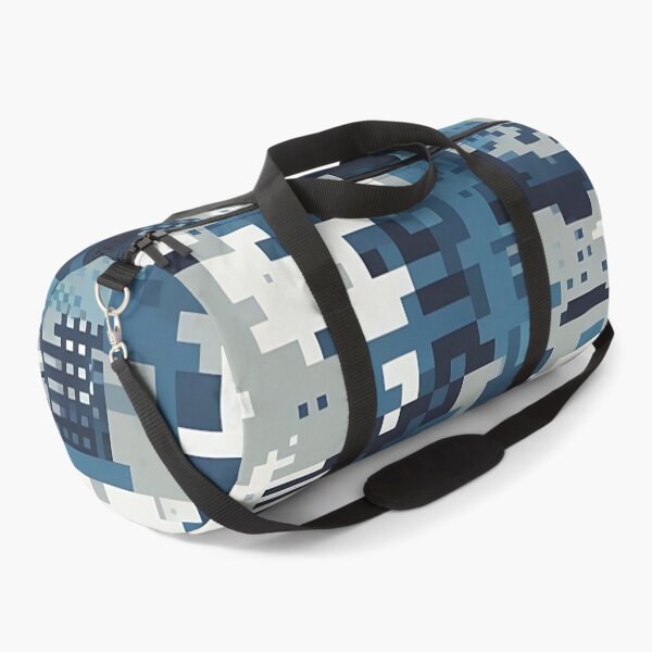 Item preview, Abstract blue pixel pattern designed and sold by Haji  Kamora.