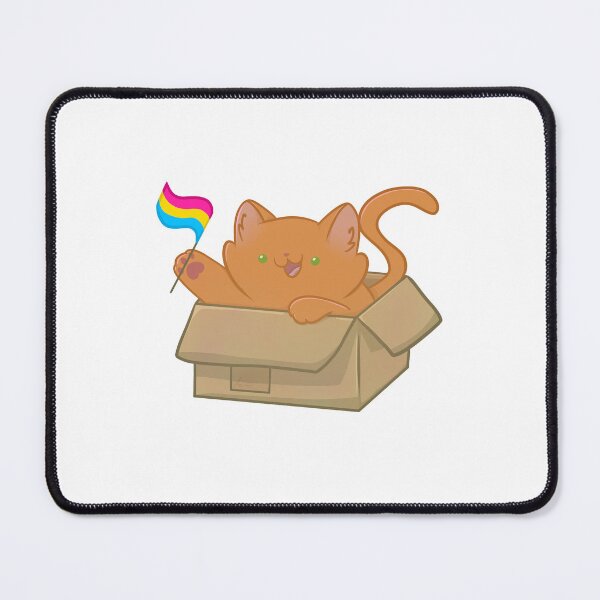 Item preview, pride orange cat - pansexual flag designed and sold by linnylooo.
