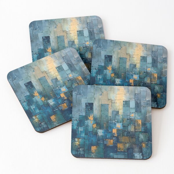 Item preview, Dynamic City Skyline - Abstract Expressionism Art designed and sold by Moisky Art.