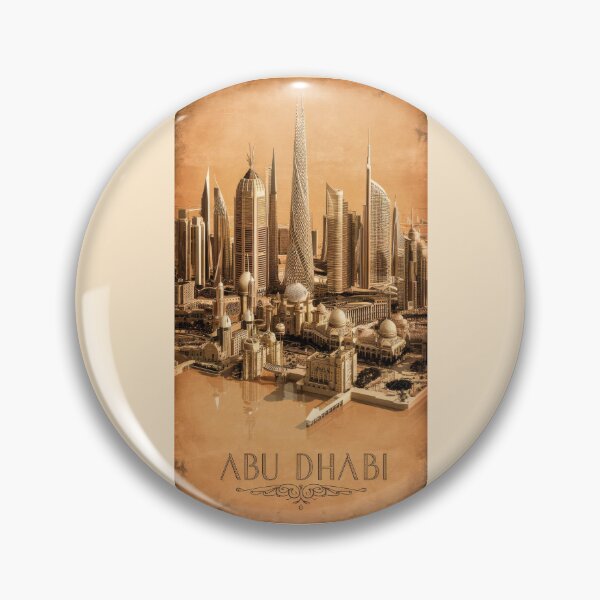 Item preview, Abu Dhabi, UAE, Cities of the World, Vintage style Poster designed and sold by emaga.