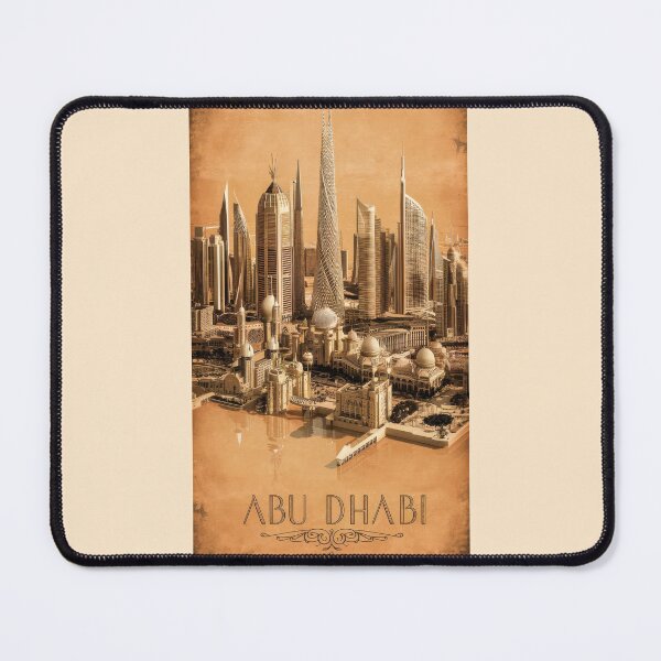 Item preview, Abu Dhabi, UAE, Cities of the World, Vintage style Poster designed and sold by emaga.