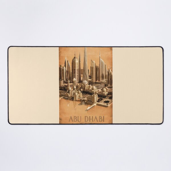 Item preview, Abu Dhabi, UAE, Cities of the World, Vintage style Poster designed and sold by emaga.