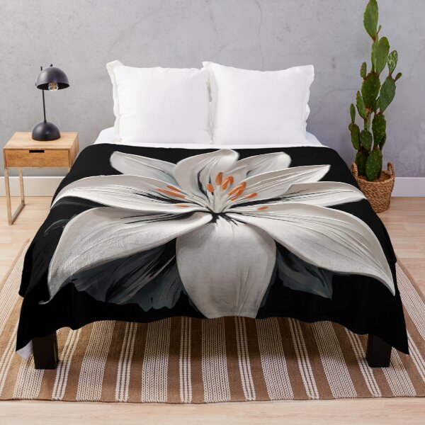 Item preview, white lily watercolor designed and sold by AKRE R.