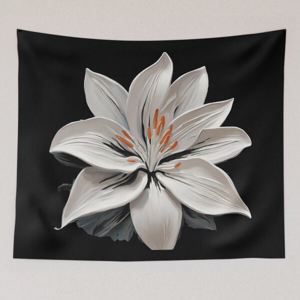 Item preview, white lily watercolor designed and sold by AKRE R.