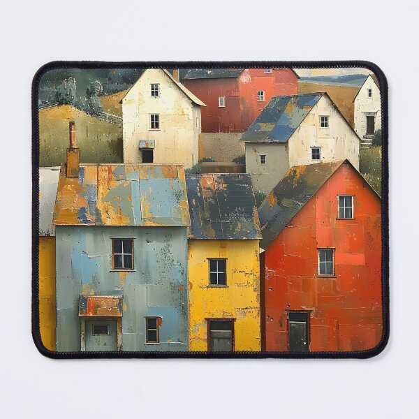 Item preview, Cozy Suburban Neighborhood - Abstract Expressionism Art designed and sold by Moisky Art.
