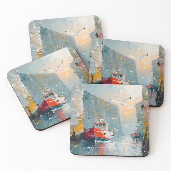 Item preview, Harbor Serenity - Abstract Expressionism Art designed and sold by Moisky Art.