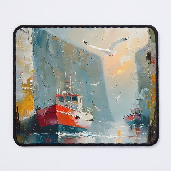 Item preview, Harbor Serenity - Abstract Expressionism Art designed and sold by Moisky Art.