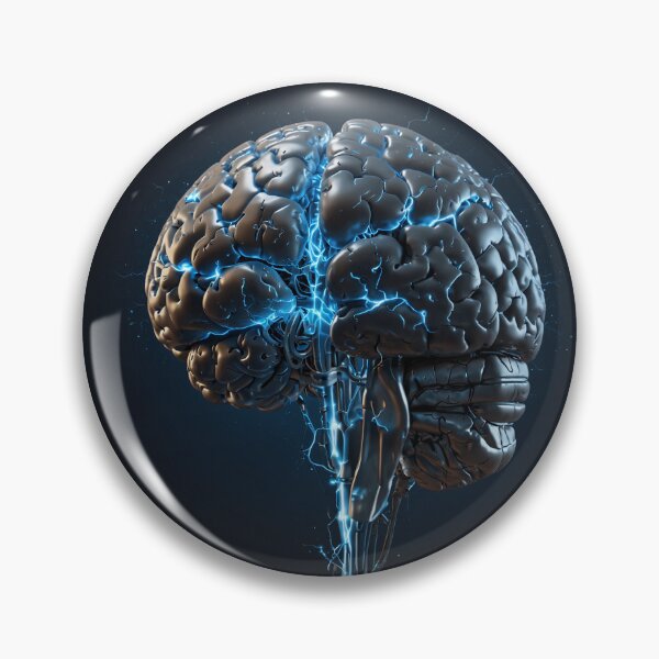 Item preview, AI Brain with Bright Blue Impulse designed and sold by Sadia  Jannat.