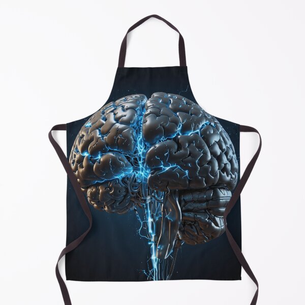 Item preview, AI Brain with Bright Blue Impulse designed and sold by Sadia  Jannat.