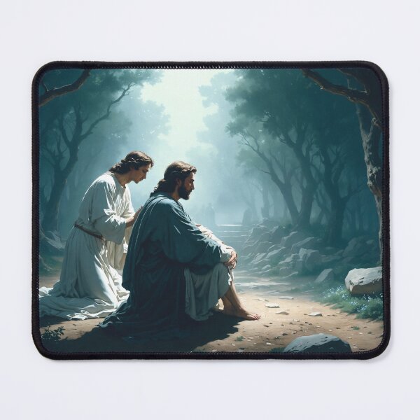 Item preview, Angel Comforts Jesus designed and sold by Leslie Pardew.