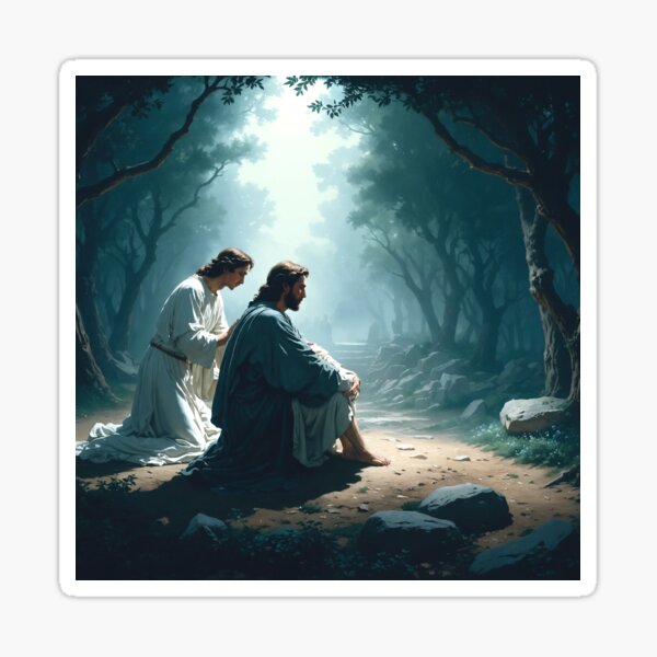 Item preview, Angel Comforts Jesus designed and sold by Leslie Pardew.