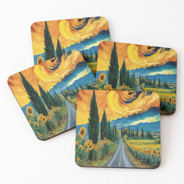 Artikelvorschau, postimpressionistische Landschaft im Van Gogh-Stil entworfen und verkauft von metebf.