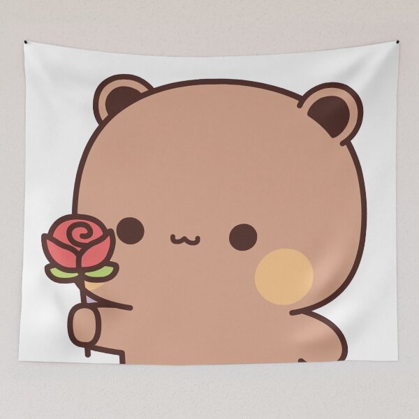 Item preview, Dudu bear gives flower to Bubu Panda designed and sold by IsDesignHub.
