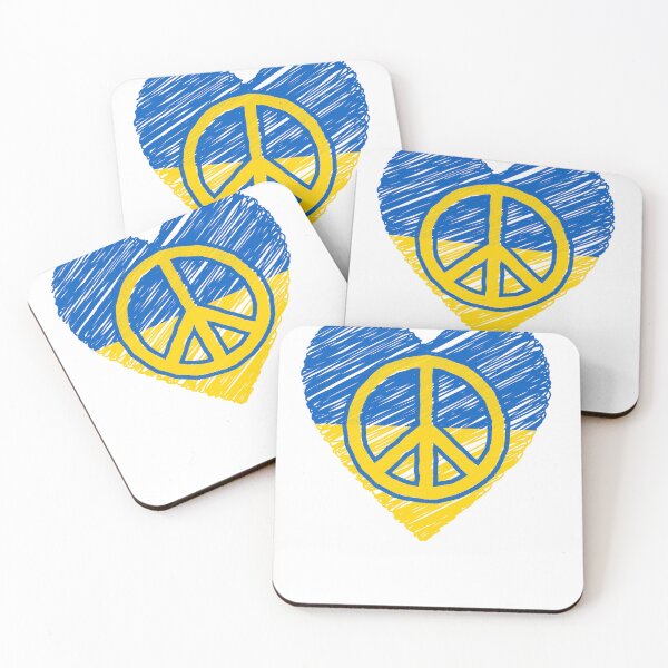 Item preview, Ukrainian Blue and Gold Heart Peace designed and sold by EdmondsLove.
