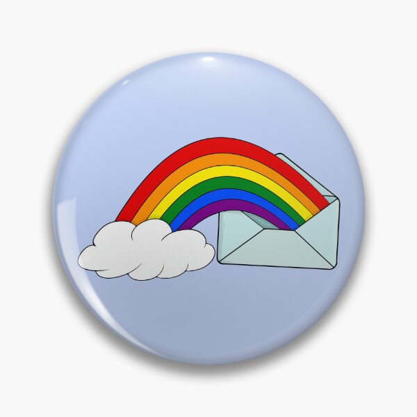 Item preview, Cute Email Envelope Message with Cloud and Rainbow designed and sold by shopdiego.