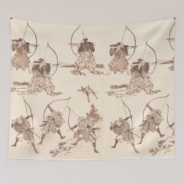 Item preview, JAPANESE ARCHERS, Kyujutsu by Hokusai designed and sold by BulganLumini.