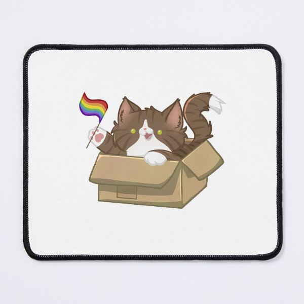 Item preview, pride brown tabby cat - rainbow flag designed and sold by linnylooo.