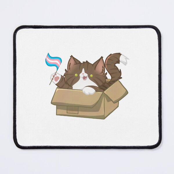 Item preview, pride brown cat - transgender flag designed and sold by linnylooo.