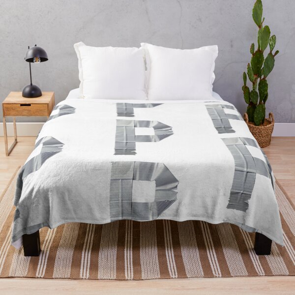 DUCT TAPE LETTER P Throw Blanket