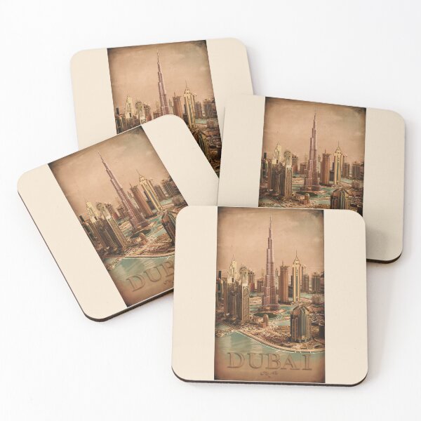 Item preview, Burj Khalifa, Dubai, UAE, Cities of the World, Vintage style Poster designed and sold by emaga.