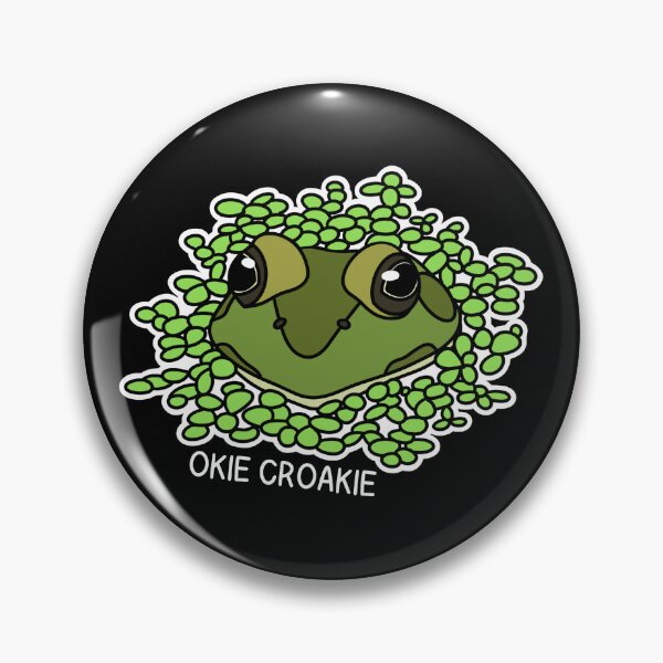Item preview, (Version for DARK COLORED Items) OKIE CROAKIE (Bullfrog) designed and sold by chicorycreative.