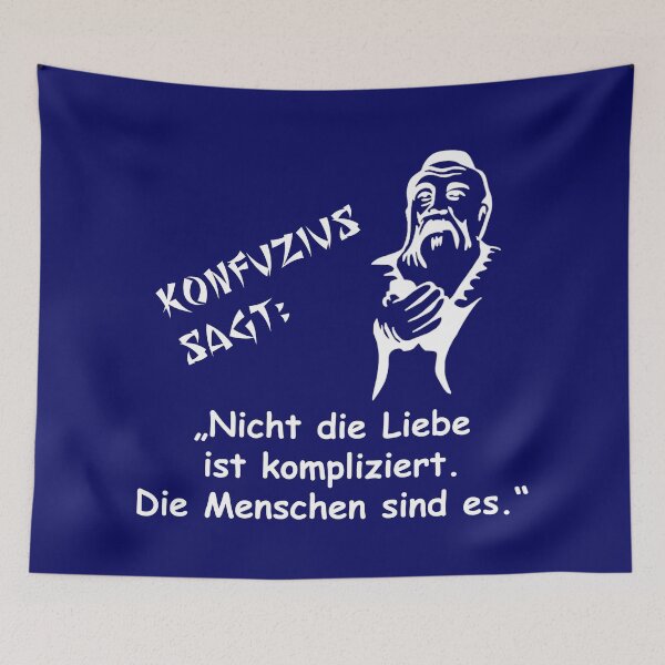 Item preview, Confucius says: It is not love that is complicated... designed and sold by ARTmanhART.