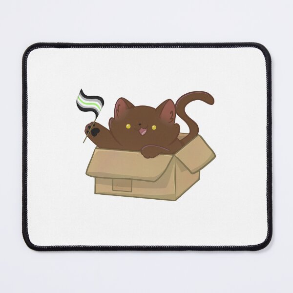 Item preview, pride brown cat - agender flag designed and sold by linnylooo.
