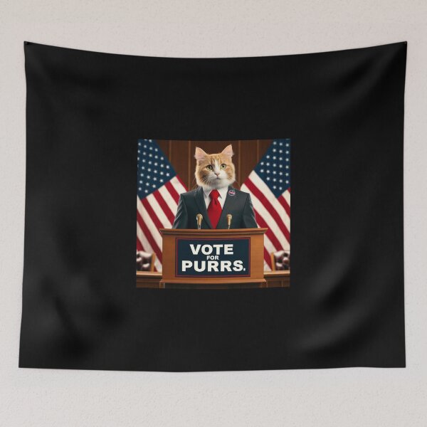 Item preview, Vote for Purrs designed and sold by RetroPop23.