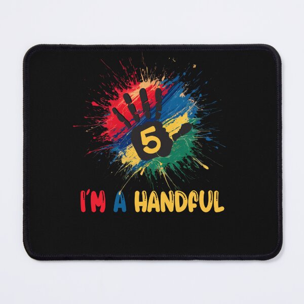 Item preview, I'm a Handful Five Year Old Girl Boy 5th Birthday Cute designed and sold by clothesy7.