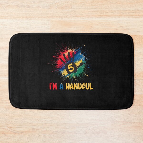 Item preview, I'm a Handful Five Year Old Girl Boy 5th Birthday Cute designed and sold by clothesy7.
