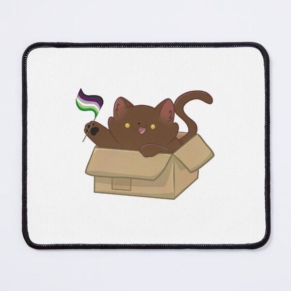 Item preview, pride brown cat - aroace flag designed and sold by linnylooo.