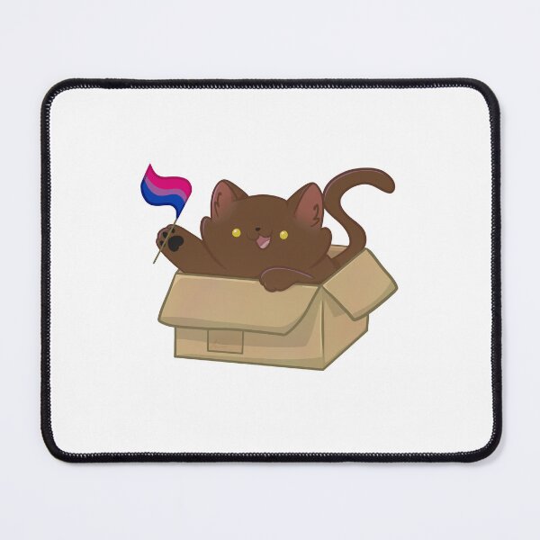 Item preview, pride brown cat - bisexual flag designed and sold by linnylooo.