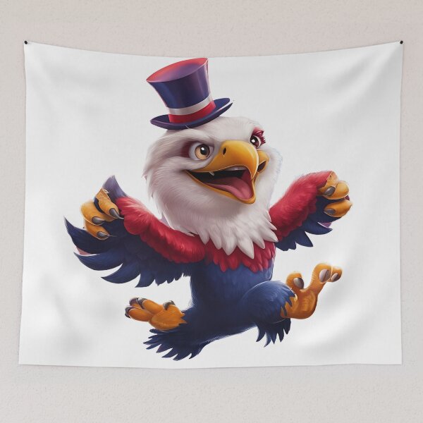 Item preview, happy 4th of july Eagle Paint Art 3D designed and sold by Charlygood.