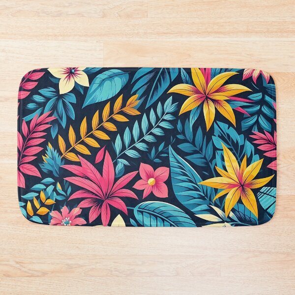 Item preview, Colorful flowers pattern designed and sold by Haji  Kamora.