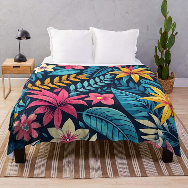 Item preview, Colorful flowers pattern designed and sold by Haji Kamora.