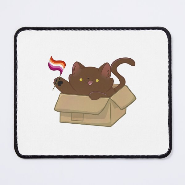 Item preview, pride brown cat - lesbian flag designed and sold by linnylooo.