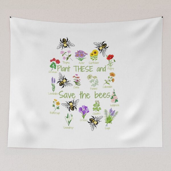Item preview, Plant These and Save the Bees designed and sold by EdmondsLove.