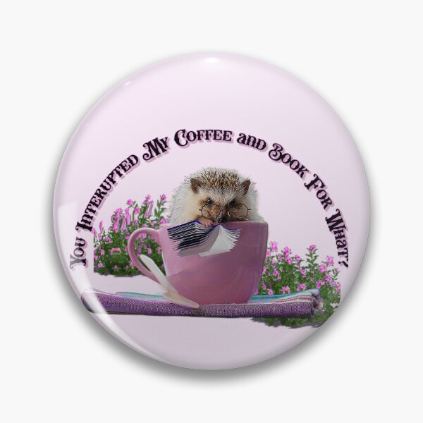 Item preview, CUTE HEDGEHOG WITH COFFEE AND BOOK designed and sold by THE AMERICAN TEEVANGELIST.