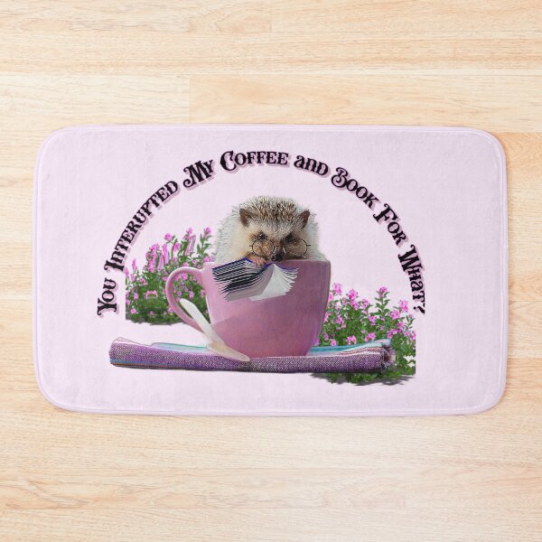 Item preview, CUTE HEDGEHOG WITH COFFEE AND BOOK designed and sold by THE AMERICAN TEEVANGELIST.