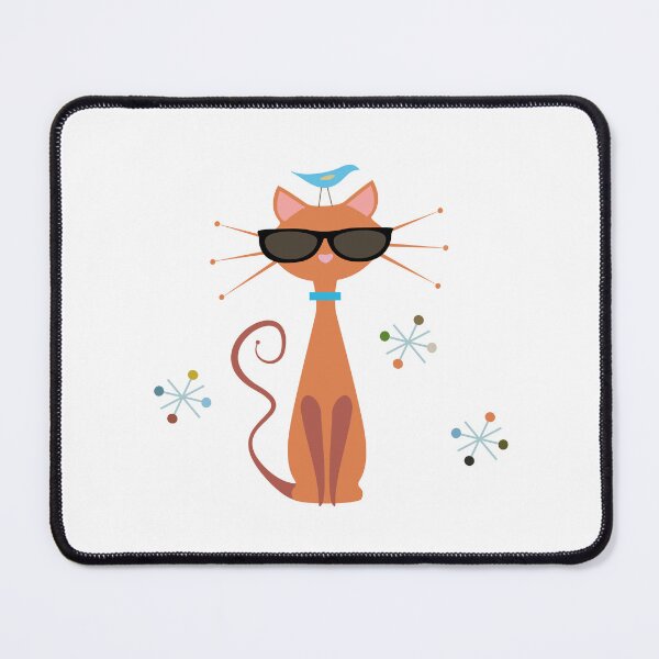 Item preview, Mid Century Modern Ginger Cat designed and sold by Susan Traynor.