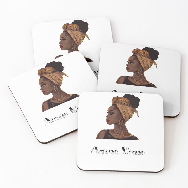 Item preview, African Woman Afro Color Painted Face designed and sold by LensherArt.