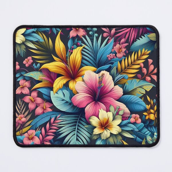 Item preview, Colorful flowers pattern designed and sold by Haji Kamora.