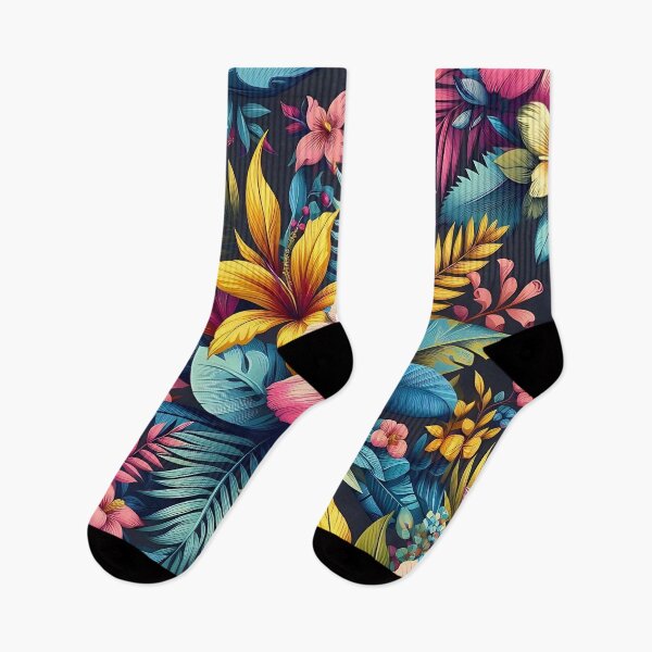 Item preview, Colorful flowers pattern designed and sold by Haji  Kamora.